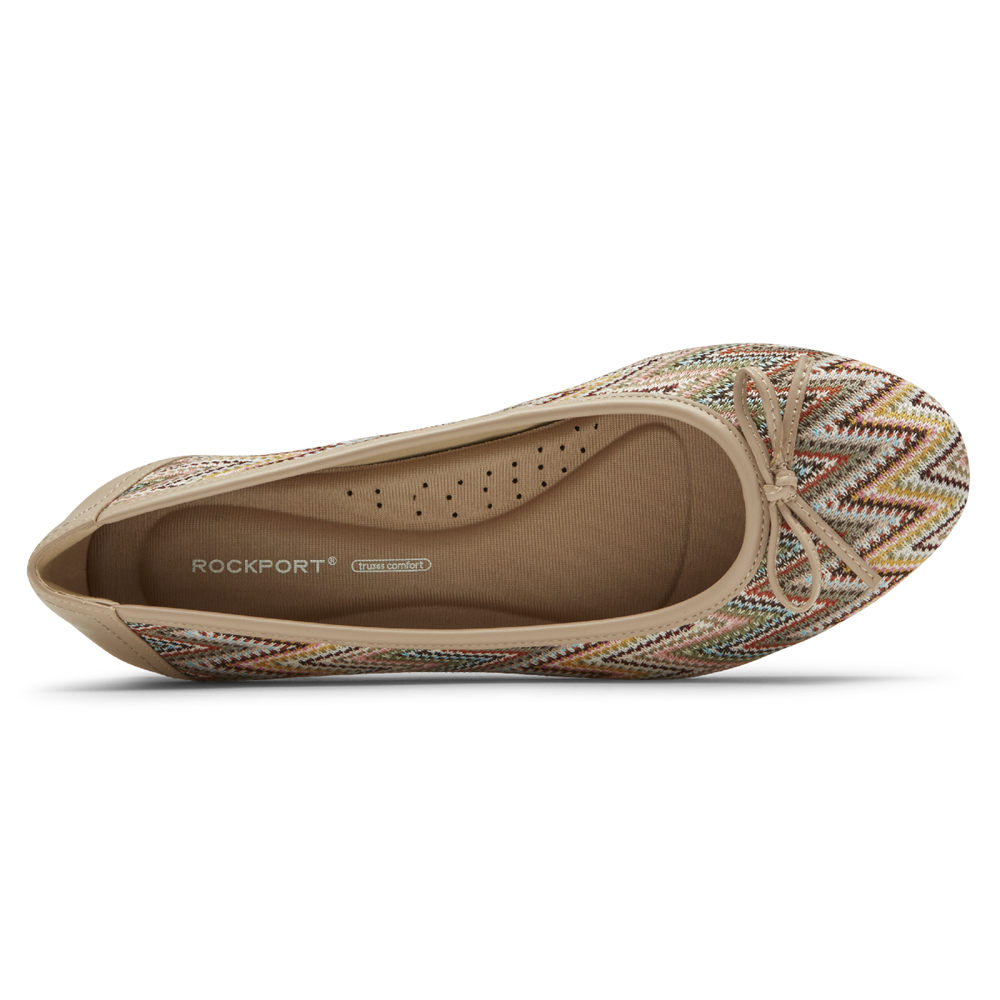 Rockport Womens Reagan Bow - Flats Multicolor - KWB493705